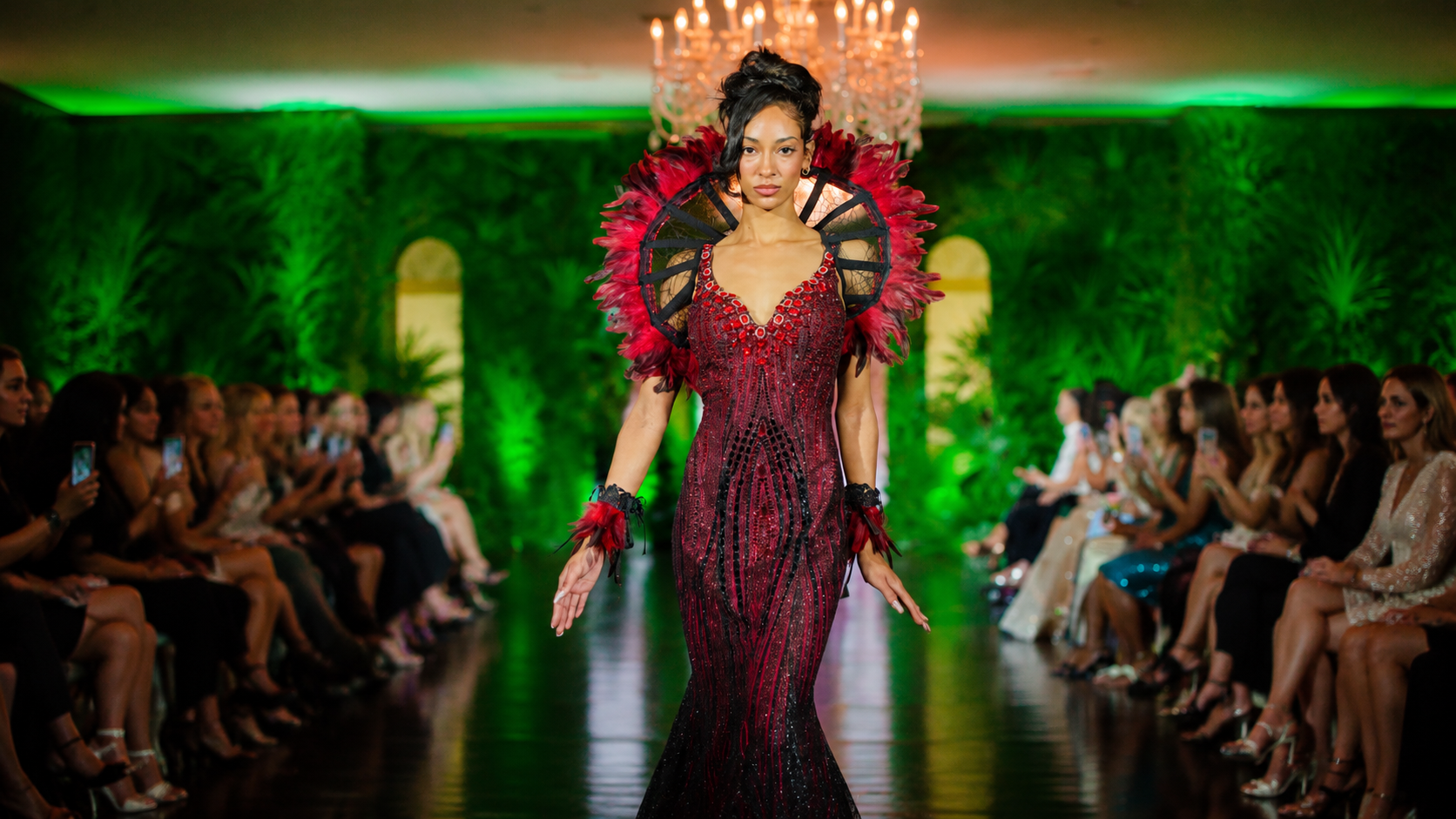 Karina S Couture rose gold haute couture atelier