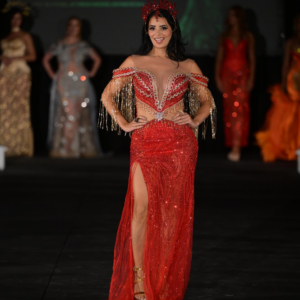 Scarlet Fringe Crown